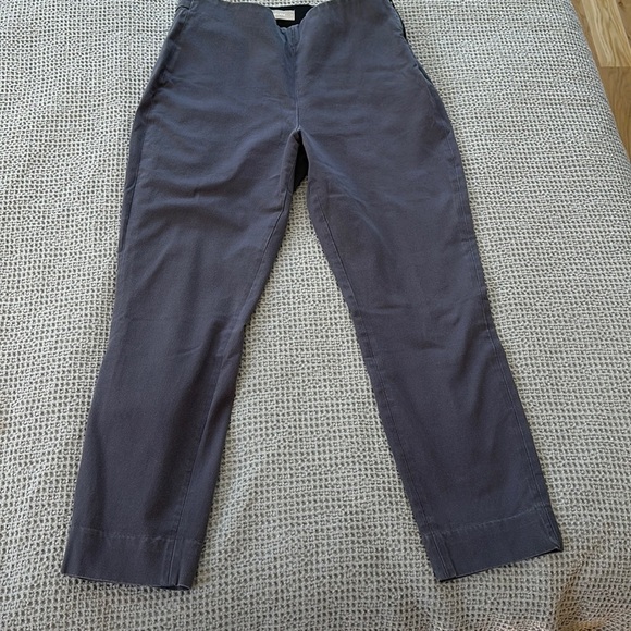 EverlaneThe Side Zip Cotton Stretch Pants Grey- 8 - Picture 2 of 10